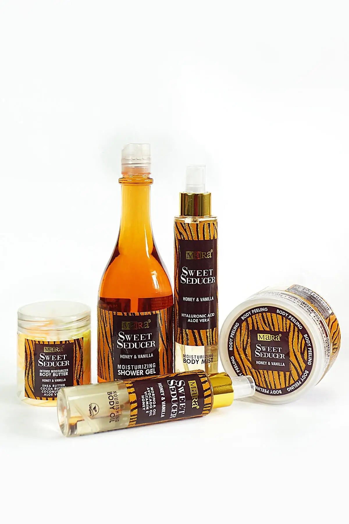 Ensemble de 5 pièces pour le corps et la peau Mara Sweet Seducer Honey Vanilla