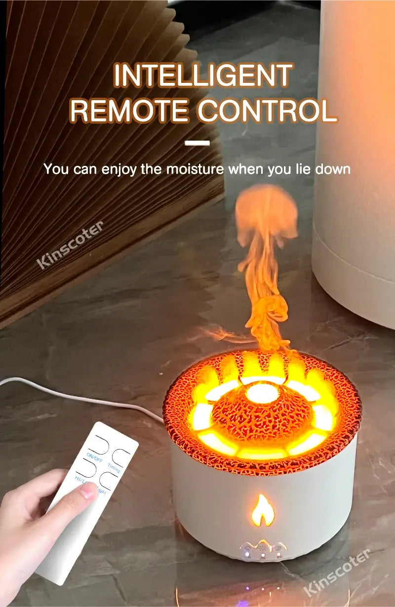 Diffuseur d'arôme de flamme de volcan