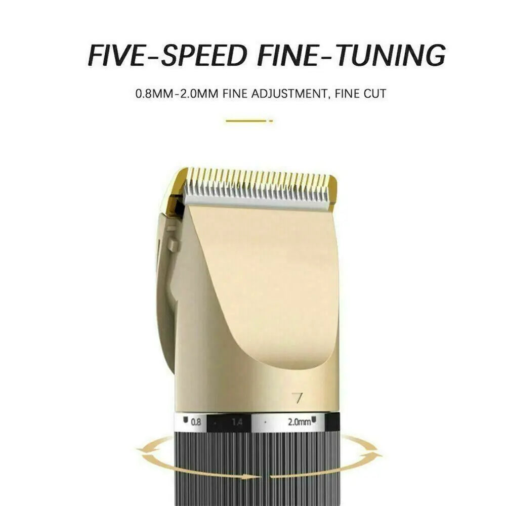 Tondeuses à cheveux professionnelles Trimmer Mens Barber Hair Cutting Kit Machine sans fil
