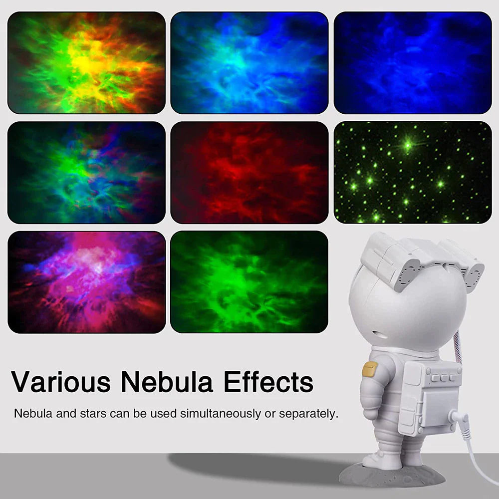 Projecteur d'astronaute Galaxy Starry Sky Night Light Ocean Star LED Lamp Remote
