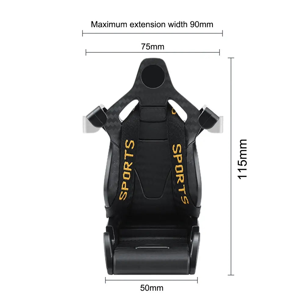 Support de téléphone Forme de siège de course