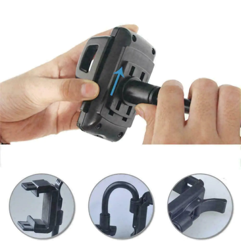 Universal 360° Car Rearview Mirror Mount Stand Cradle Pour Téléphone Portable GPS