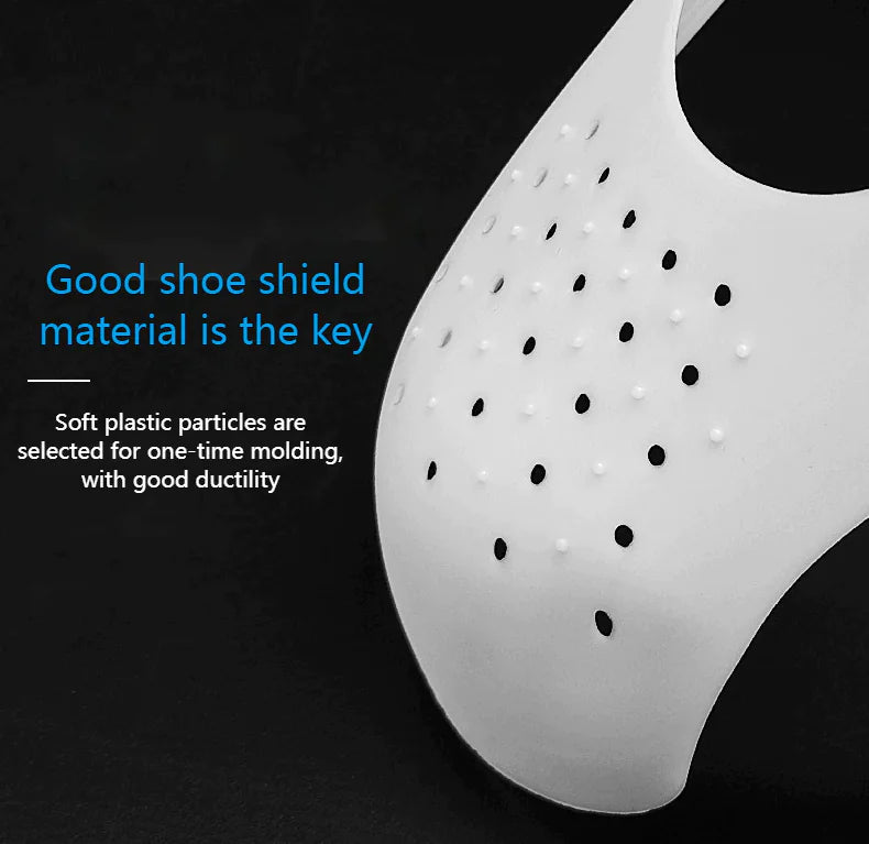 Paire de chaussures de sport Anti-crésures Protecteur de réduction de la force de l'orteil Couverture de chaussures de plis
