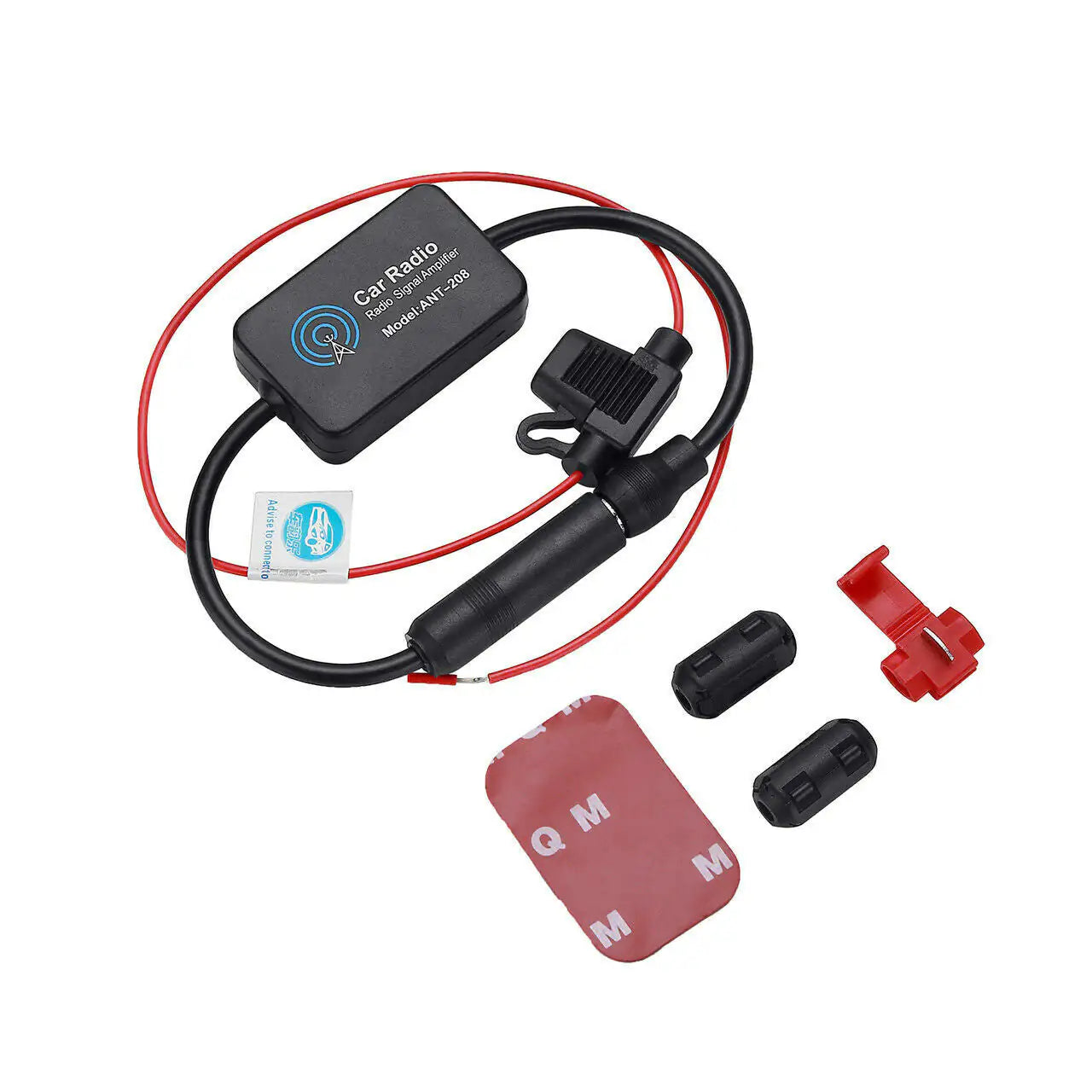 Car Auto Stereo FM & AM Radio Signal Antenna Aerial Signal Amp Amplificateur Booster