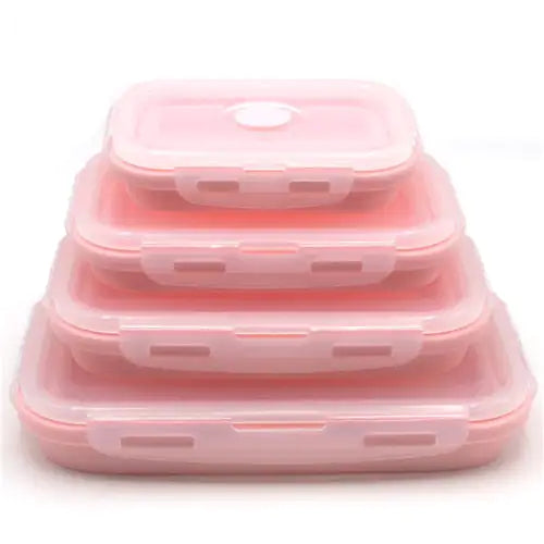 Ensemble de boîtes à lunch rectangulaires en silicone