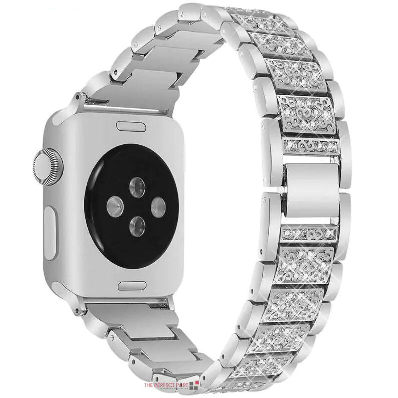 Crystal Bling Band Case iWatch Strap pour Apple Watch Ultra Series 8 7 SE 6 5 4 3