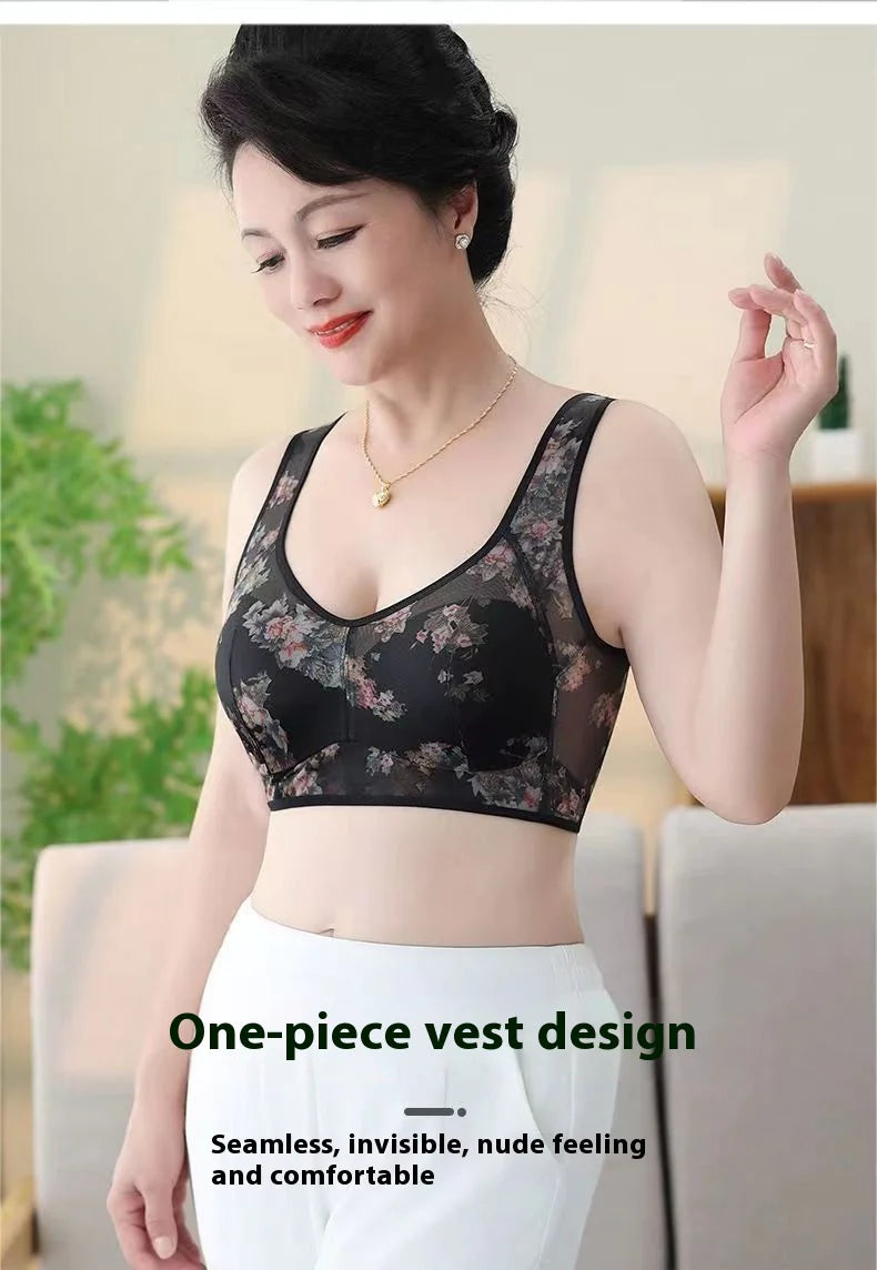 Soutien-gorge confort sans fil Floral Breeze : élégance sans effort et soutien toute la journée