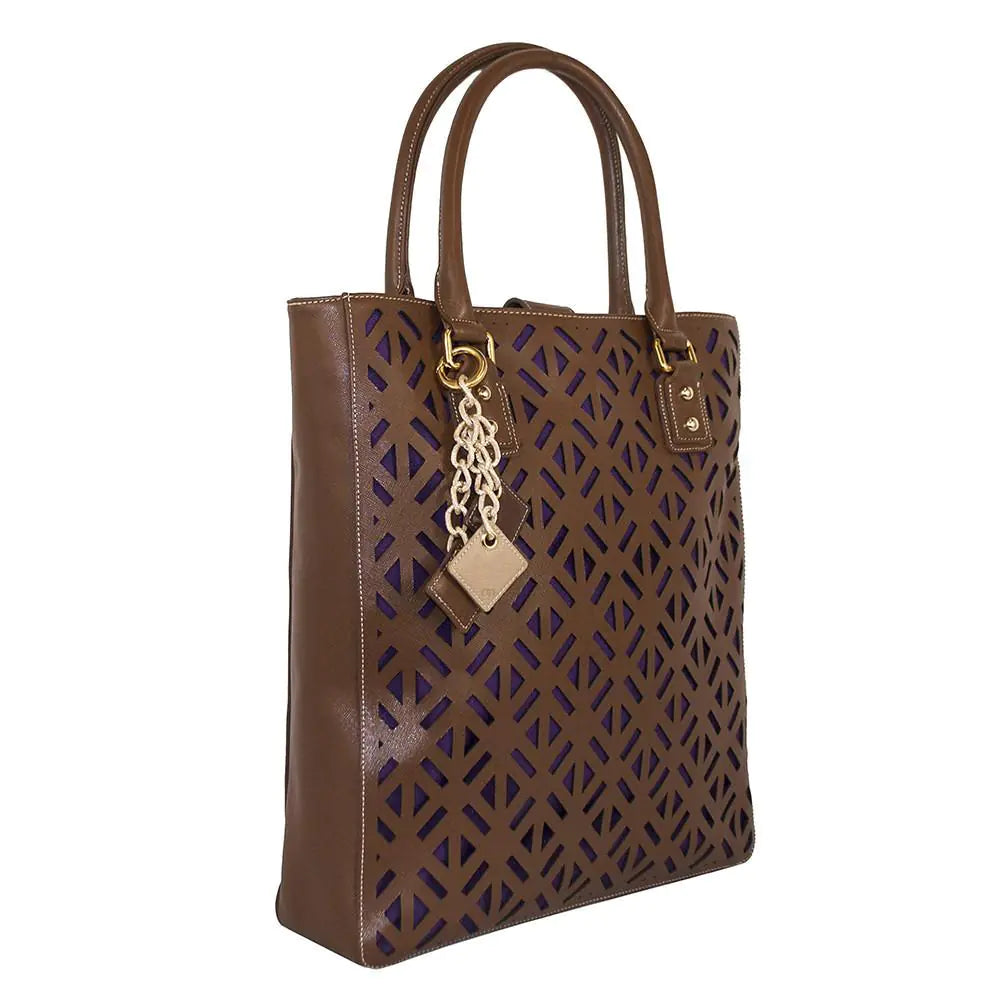 Sac en cuir lumineux - Chocolat
