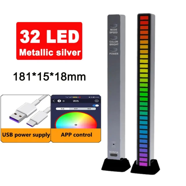 Lumière LED de contrôle du son de la musique