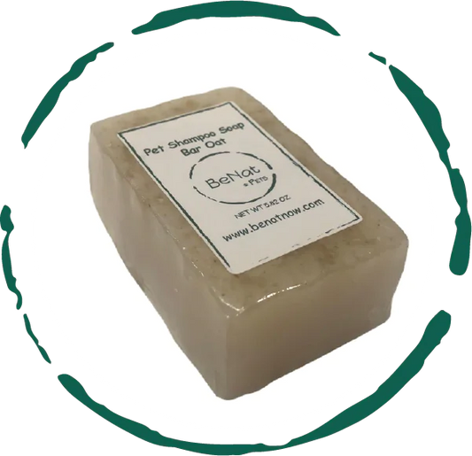 Animaux de compagnie BeNat. Barre de shampooing entièrement naturelle pour animaux de compagnie. Aavoine. 5.8 oz.