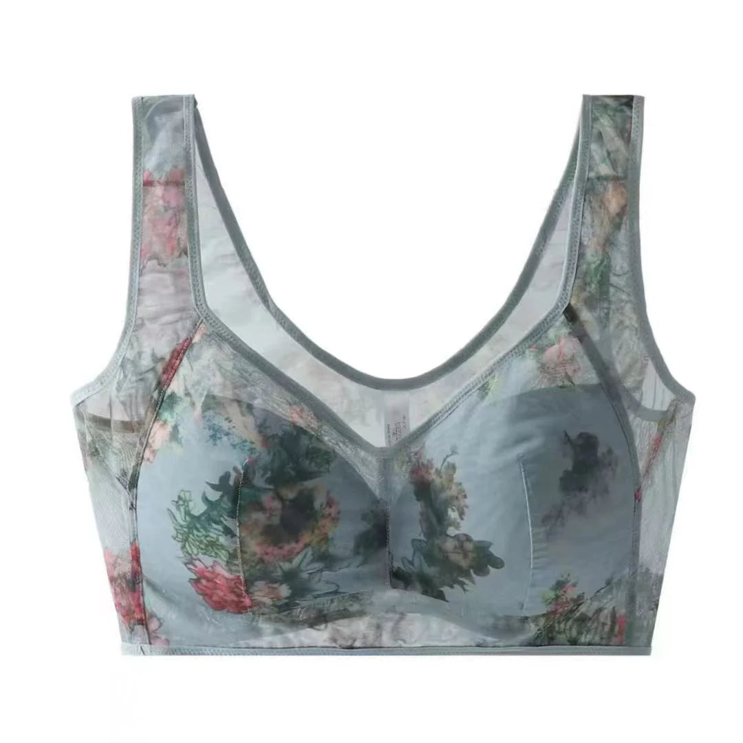 Soutien-gorge confort sans fil Floral Breeze : élégance sans effort et soutien toute la journée