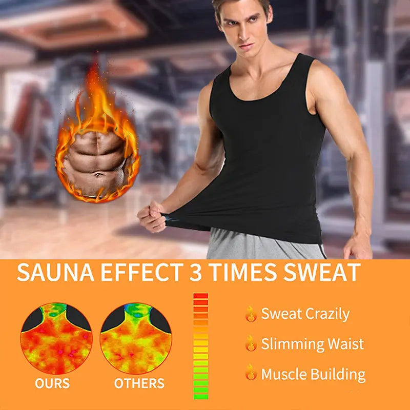 Gilet de sueur de sauna à compression thermique