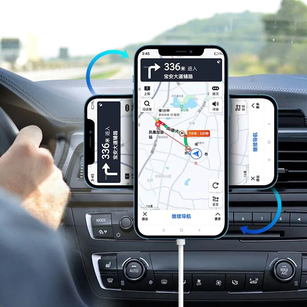 Support de montage de voiture pour chargeur sans fil magnétique pour iPhone 12 13 14 Pro Max MagSafe