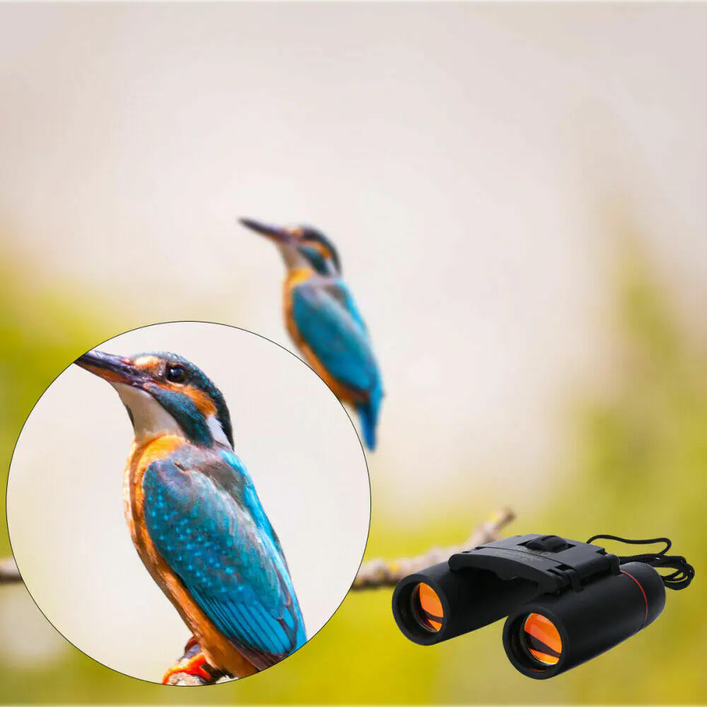 Jumelles 30x60 Zoom Voyage en plein air Télescope pliant compact Chasse Jour/Nuit