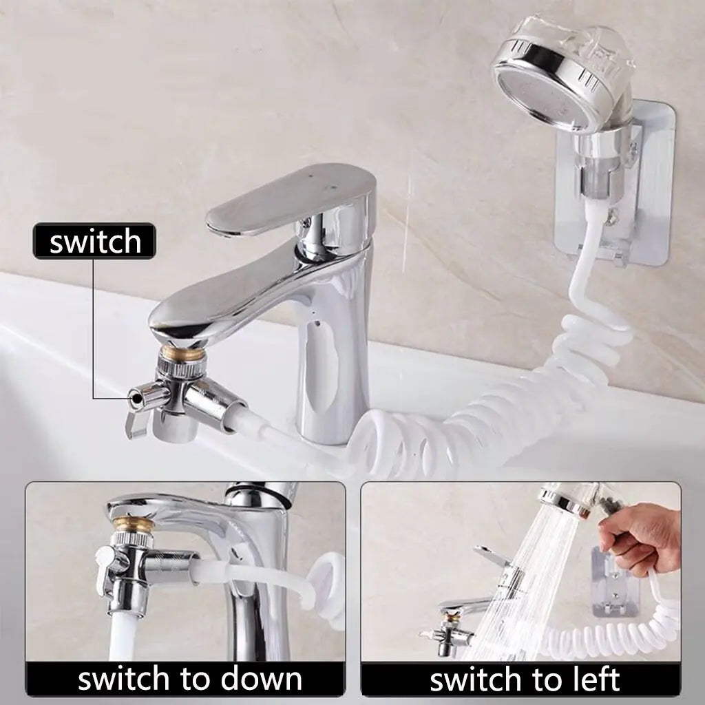Ensemble de pommeau de douche externe pour robinet de lavabo