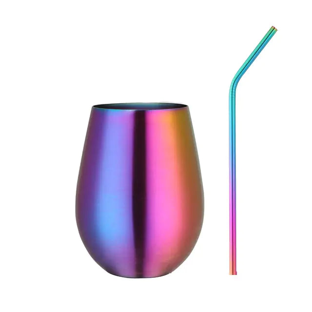 Tasse à bière et à vin en acier inoxydable