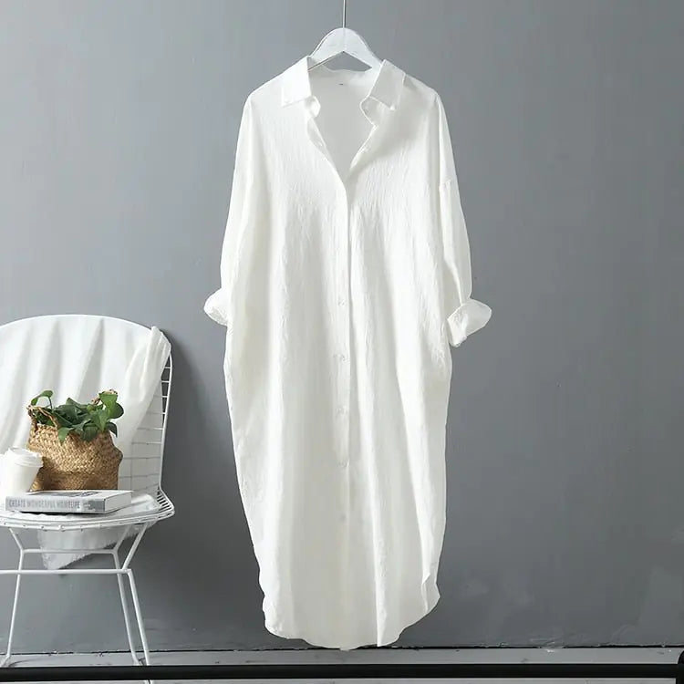 Robe chemise surdimensionnée
