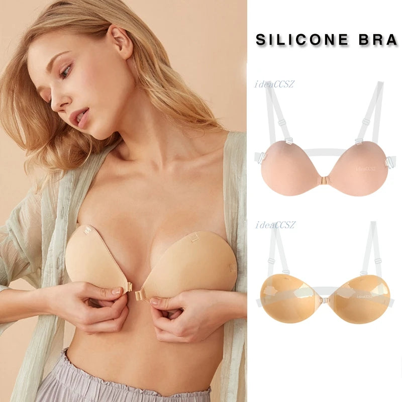 Soutien-gorge en silicone push-up invisible