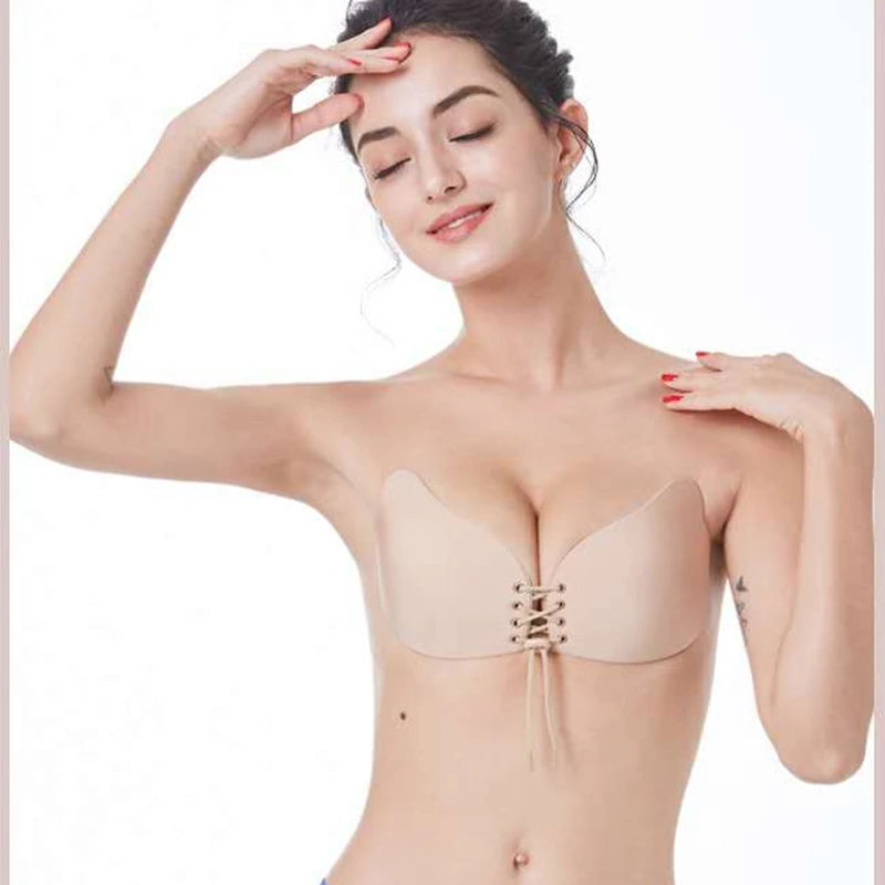 Soutien-gorge en silicone push-up invisible