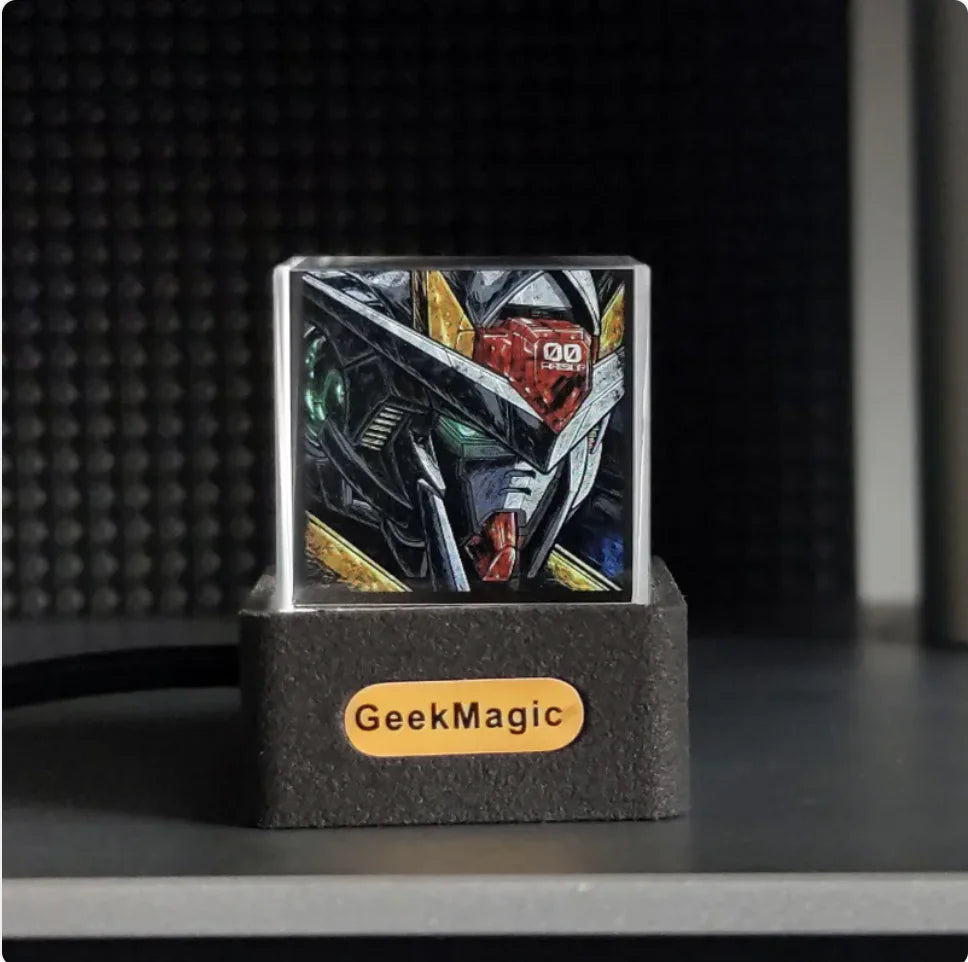 Mini horloge météo WiFi transparente à la mode et décor d'affichage