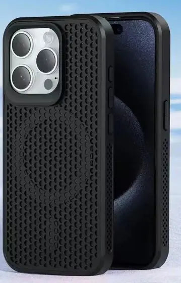 Coque de refroidissement en maille mate ultra-mince pour iPhone - Dissipation de la chaleur et design respirant