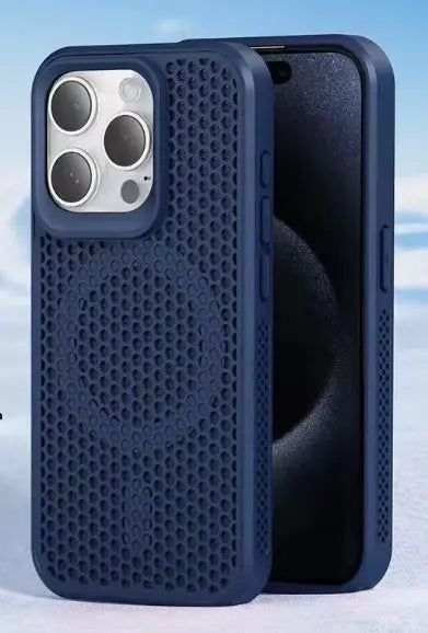 Coque de refroidissement en maille mate ultra-mince pour iPhone - Dissipation de la chaleur et design respirant