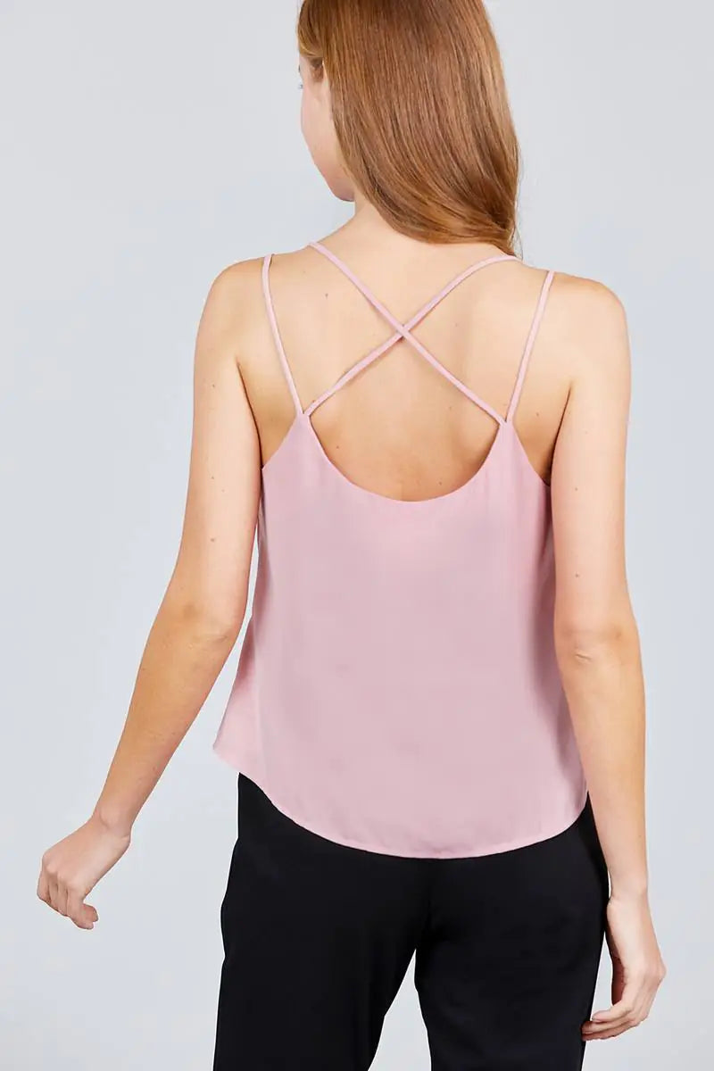 Sangle croisée arrière Cami -Rose
