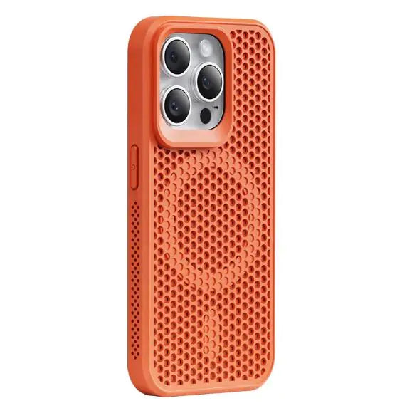 Coque de refroidissement en maille mate ultra-mince pour iPhone - Dissipation de la chaleur et design respirant