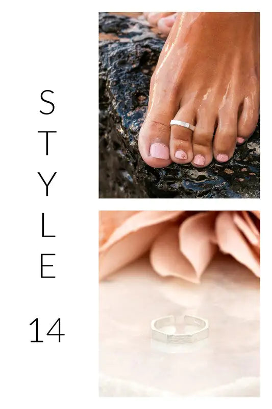 Anneaux d'orteils en argent sterling