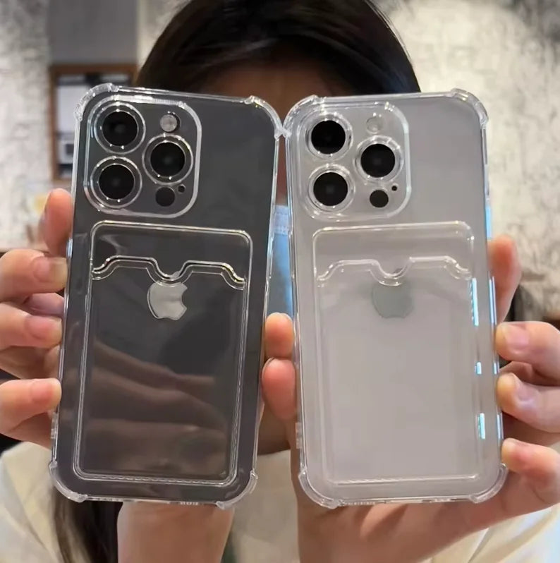 Coque de téléphone Soft Card Holder pour iPhone