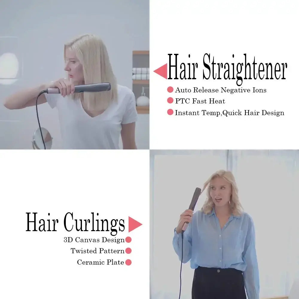 Outil de coiffure 2-en-1