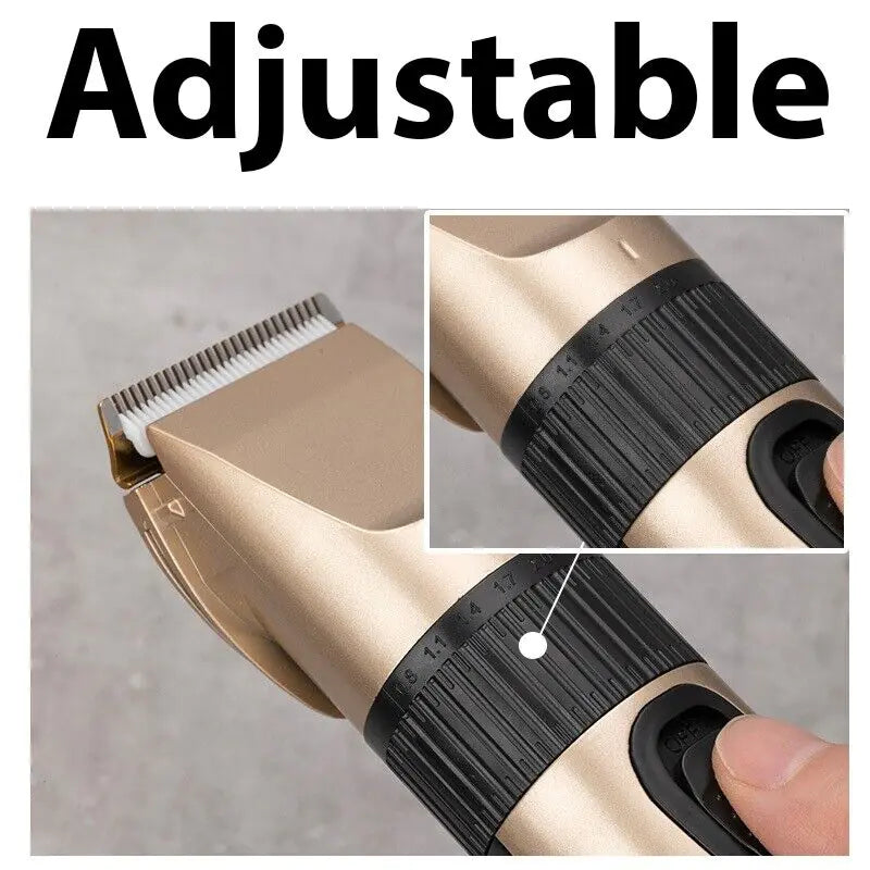 Tondeuses à cheveux professionnelles Trimmer Mens Barber Hair Cutting Kit Machine sans fil