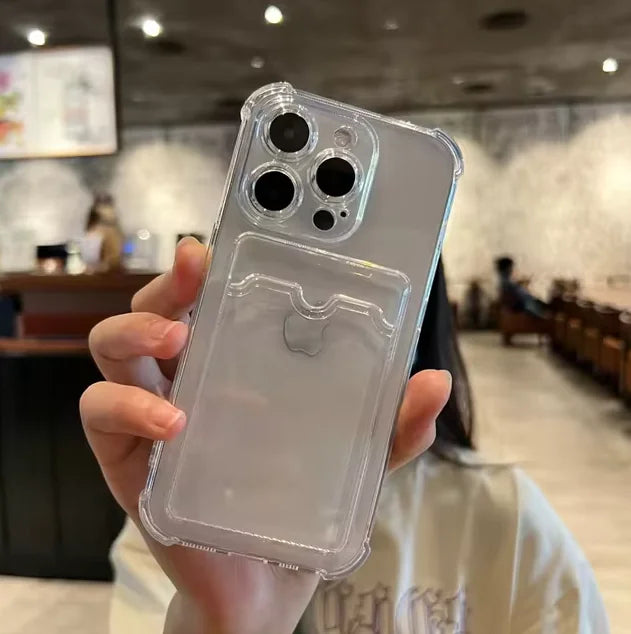 Coque de téléphone Soft Card Holder pour iPhone