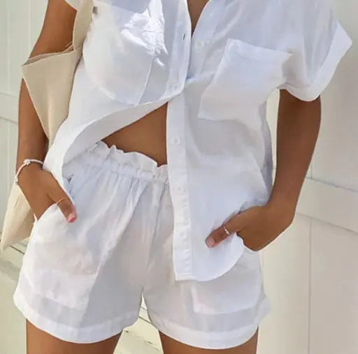 Chemise À Manches Courtes Et Short