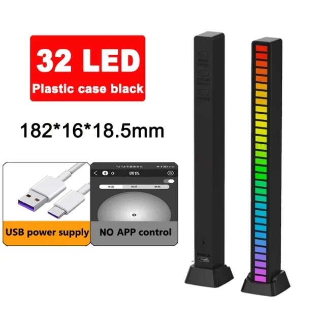 Lumière LED de contrôle du son de la musique