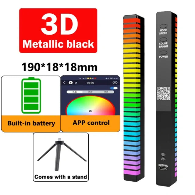 Lumière LED de contrôle du son de la musique