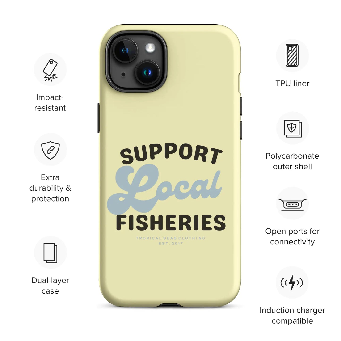 Coque robuste pour pêche locale pour iPhone®